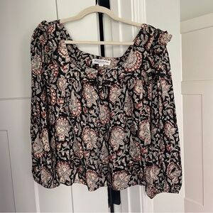 Emerson Fry India Collection along Sleeve Square neck blouse